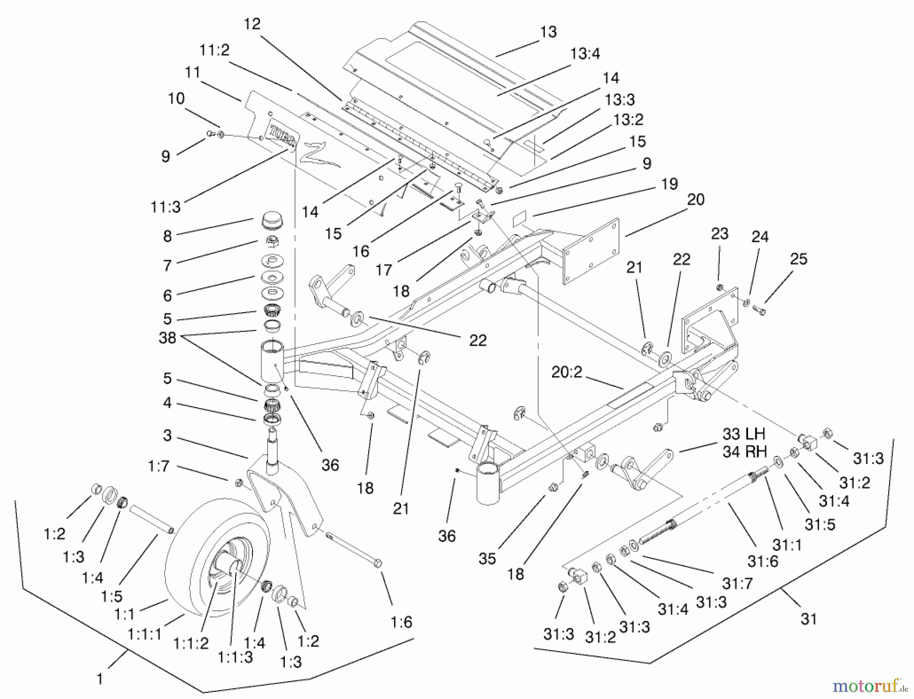  Zerto-Turn Mäher 74179 (Z149) - Toro Z Master Mower, 52