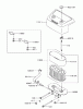 Zerto-Turn Mäher 74179 (Z149) - Toro Z Master Mower, 52" SFS Side Discharge Deck (SN: 230000001 - 230005000) (2003) Listas de piezas de repuesto y dibujos AIR-FILTER ASSEMBLY KAWASAKI FH601V-DS06
