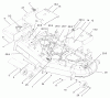 Zerto-Turn Mäher 74179 (Z149) - Toro Z Master Mower, 52" SFS Side Discharge Deck (SN: 230000001 - 230005000) (2003) Listas de piezas de repuesto y dibujos DECK ASSEMBLY