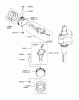 Zerto-Turn Mäher 74179 (Z149) - Toro Z Master Mower, 52" SFS Side Discharge Deck (SN: 230000001 - 230005000) (2003) Listas de piezas de repuesto y dibujos PISTON/CRANKSHAFT ASSEMBLY KAWASAKI FH601V-DS06