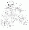 Zerto-Turn Mäher 74179 (Z149) - Toro Z Master Mower, 52" SFS Side Discharge Deck (SN: 230006001 - 230007000) (2003) Listas de piezas de repuesto y dibujos ENGINE AND CLUTCH ASSEMBLY