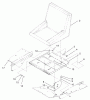 Zerto-Turn Mäher 74187 (Z350) - Toro Z Master 48" Mower and Bag (SN: 200000001 - 200000500) (2000) Listas de piezas de repuesto y dibujos SEAT ASSEMBLY