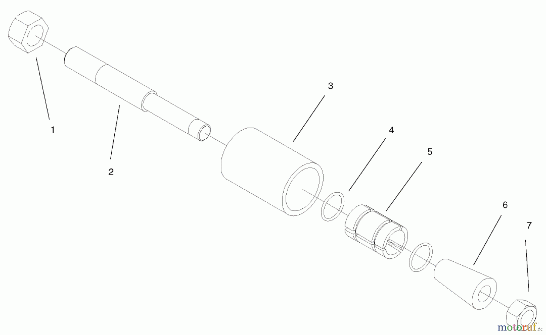  Compact Utility Attachments 22911 - Toro Vibratory Plow, Dingo Compact Utility Loaders (SN: 311000001 - 311999999) (2011) 1 INCH PULLER ASSEMBLY NO. 100-6285