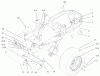 Zerto-Turn Mäher 74187 (Z350) - Toro Z Master 48" Mower and Bag (SN: 200000001 - 200000500) (2000) Listas de piezas de repuesto y dibujos TRACTION FRAME ASSEMBLY