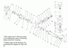 Zerto-Turn Mäher 74187 (Z350) - Toro Z Master 48" Mower and Bag (SN: 200000501 - 200999999) (2000) Listas de piezas de repuesto y dibujos GEARBOX ASSEMBLY NO. 104-2446