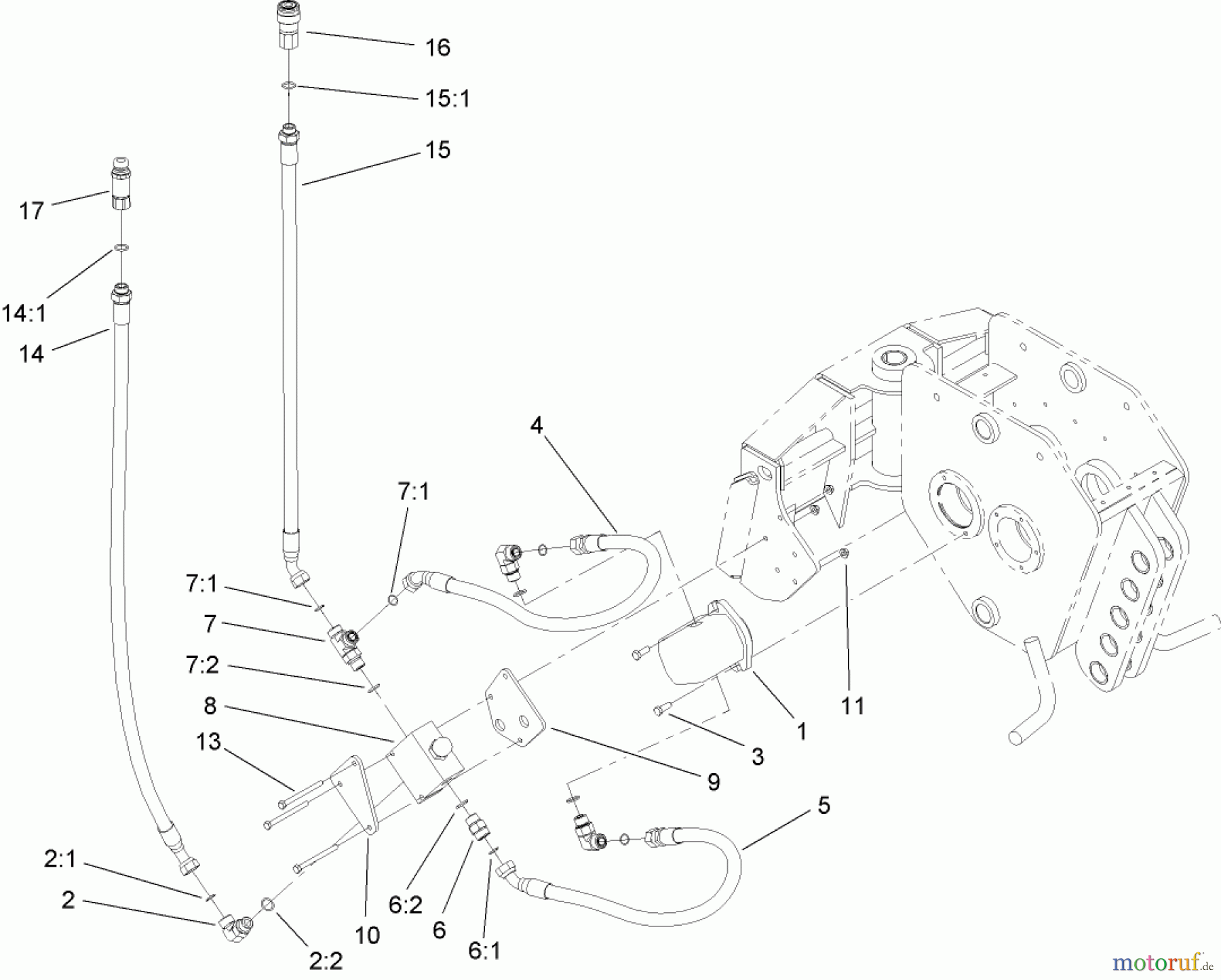  Compact Utility Attachments 22911 - Toro Vibratory Plow, Dingo Compact Utility Loaders (SN: 314000001 - 314999999) (2014) HYDRAULIC ASSEMBLY