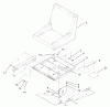 Zerto-Turn Mäher 74187 (Z350) - Toro Z Master 48" Mower and Bag (SN: 200000501 - 200999999) (2000) Listas de piezas de repuesto y dibujos SEAT ASSEMBLY