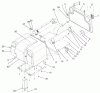 Zerto-Turn Mäher 74189 (Z355) - Toro Z Master 48" Mower and Bag (SN: 200000001 - 200000500) (2000) Listas de piezas de repuesto y dibujos BAGGER ASSEMBLY