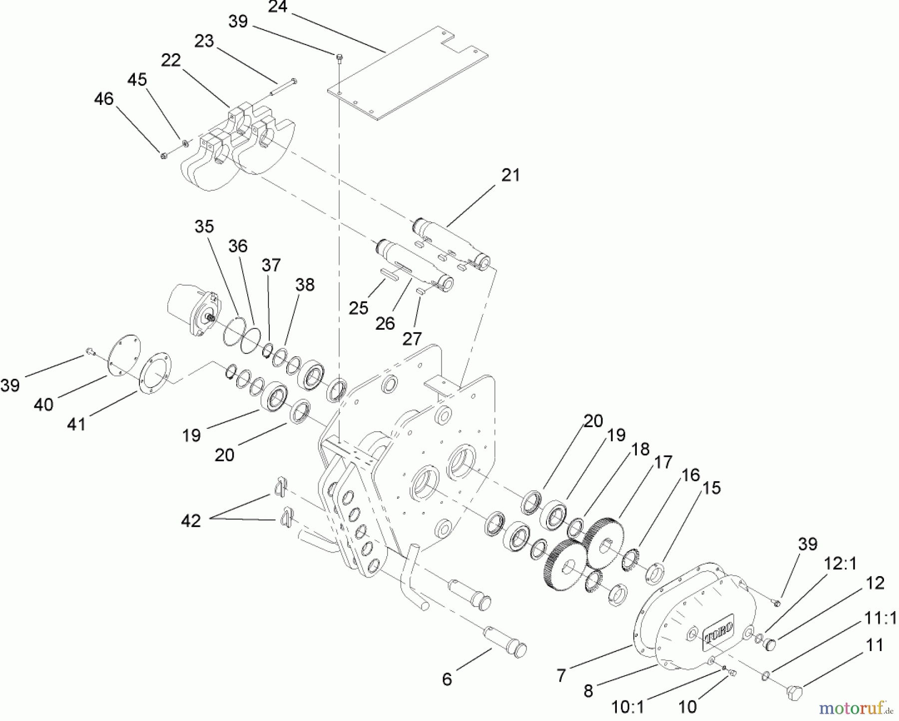  Compact Utility Attachments 22911 - Toro Vibratory Plow, Dingo Compact Utility Loaders (SN: 311000001 - 311999999) (2011) PLOW HEAD ASSEMBLY