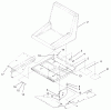 Zerto-Turn Mäher 74189 (Z355) - Toro Z Master 48" Mower and Bag (SN: 200000501 - 200999999) (2000) Listas de piezas de repuesto y dibujos SEAT ASSEMBLY