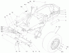 Zerto-Turn Mäher 74189 (Z355) - Toro Z Master 48" Mower and Bag (SN: 200000501 - 200999999) (2000) Listas de piezas de repuesto y dibujos TRACTION FRAME ASSEMBLY