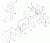 Zerto-Turn Mäher 74191 (Z320) - Toro Z Master 122cm Mower and Bagger (SN: 890001 - 890159) (1998) Listas de piezas de repuesto y dibujos BLOWER ASSEMBLY