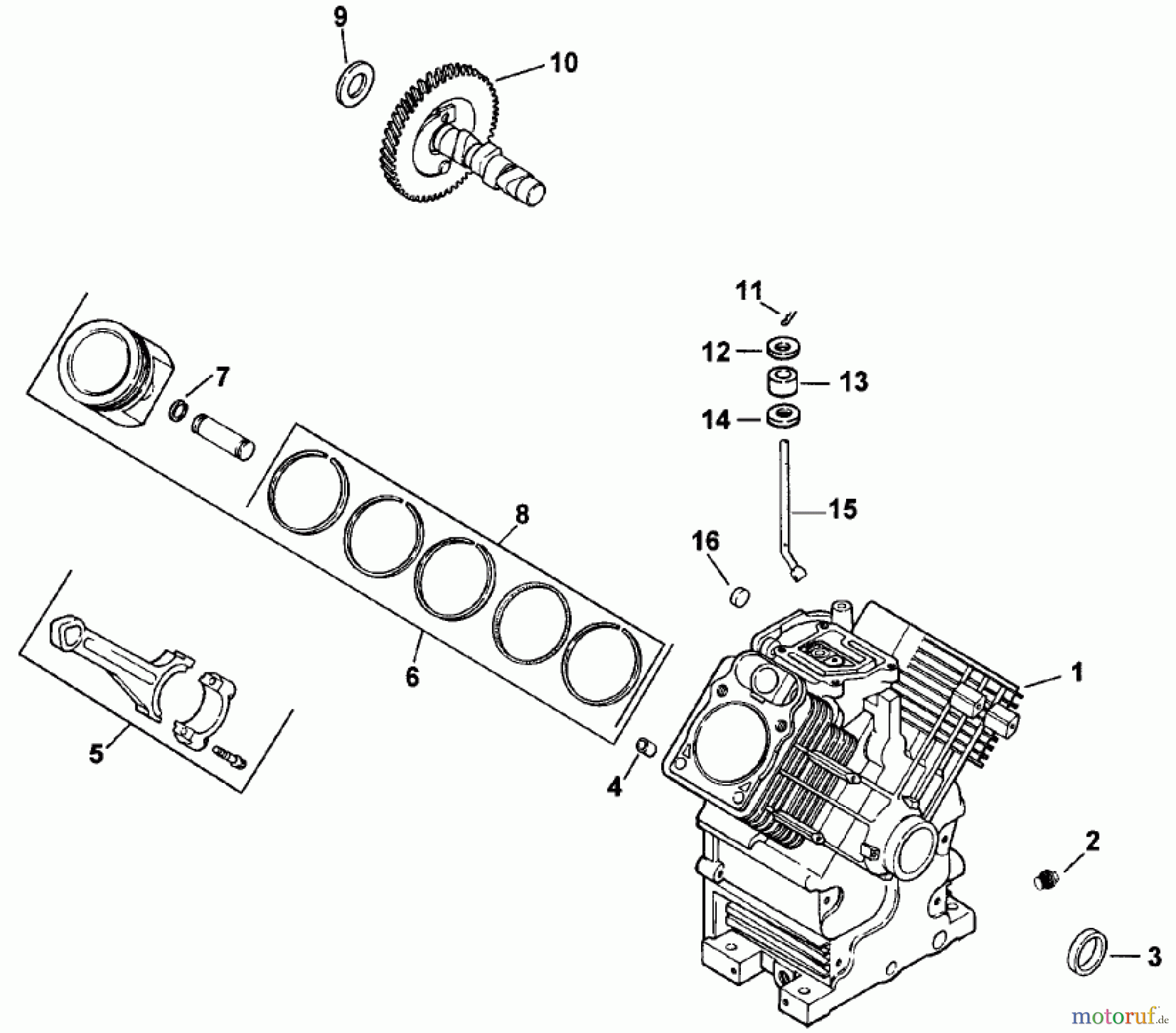  Zerto-Turn Mäher 74191 (Z320) - Toro Z Master 122cm Mower and Bagger (SN: 890001 - 890159) (1998) CRANKCASE