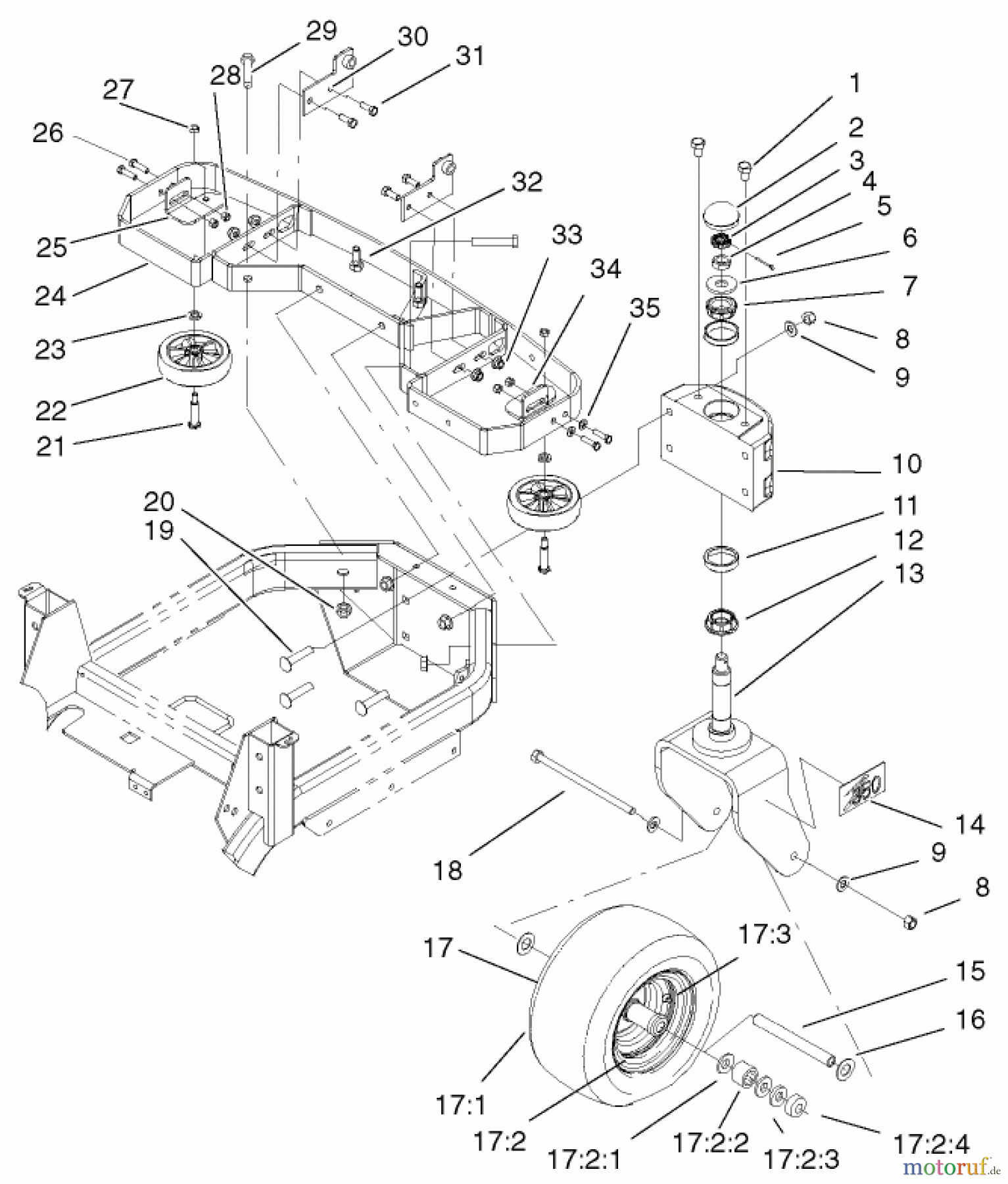  Zerto-Turn Mäher 74195 (Z350) - Toro Z Master 48