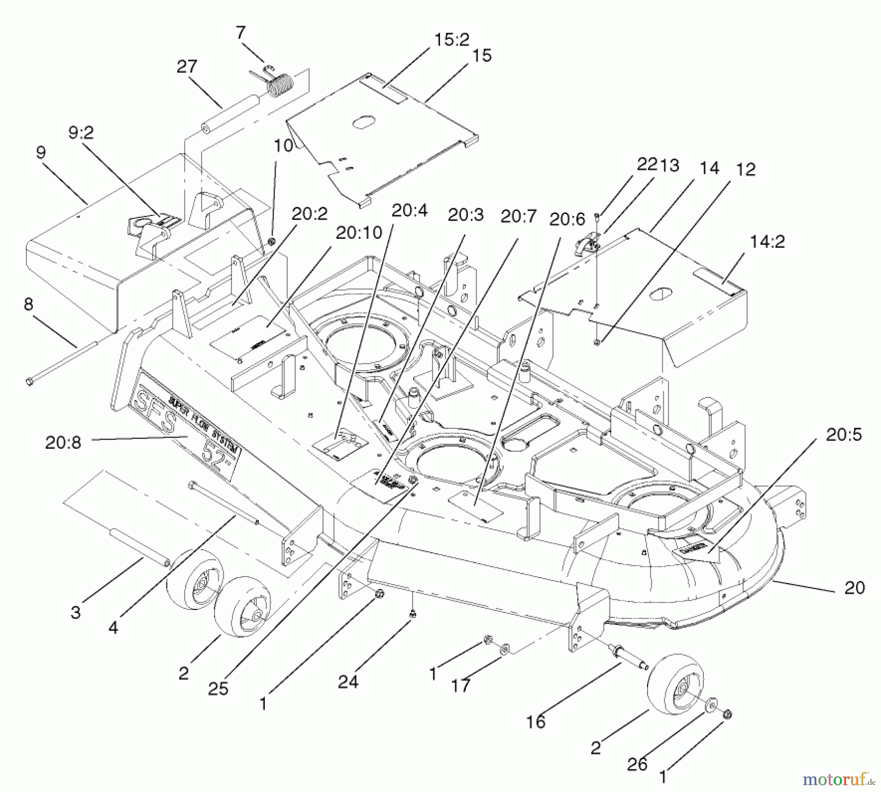  Zerto-Turn Mäher 74197 (Z153) - Toro Z Master Mower, 52