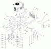 Zerto-Turn Mäher 74197 (Z153) - Toro Z Master Mower, 52" SFS Side Discharge Deck (SN: 220000001 - 220000113) (2002) Listas de piezas de repuesto y dibujos ENGINE AND CLUTCH ASSEMBLY