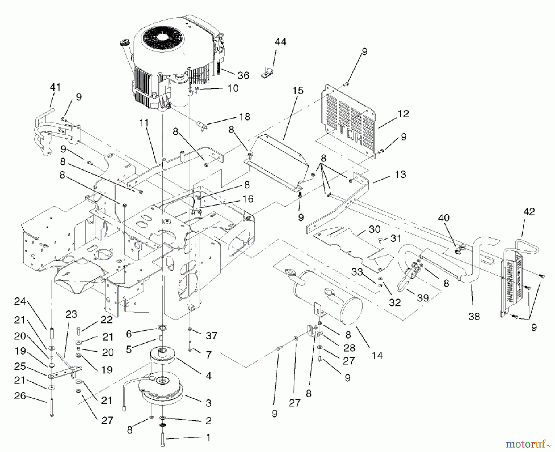  Zerto-Turn Mäher 74197 (Z153) - Toro Z Master Mower, 52