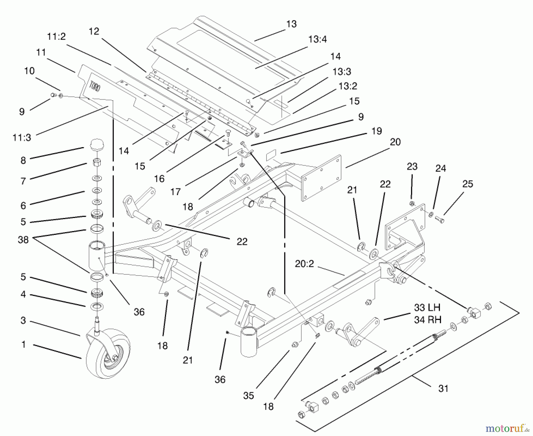  Zerto-Turn Mäher 74197 (Z153) - Toro Z Master Mower, 52