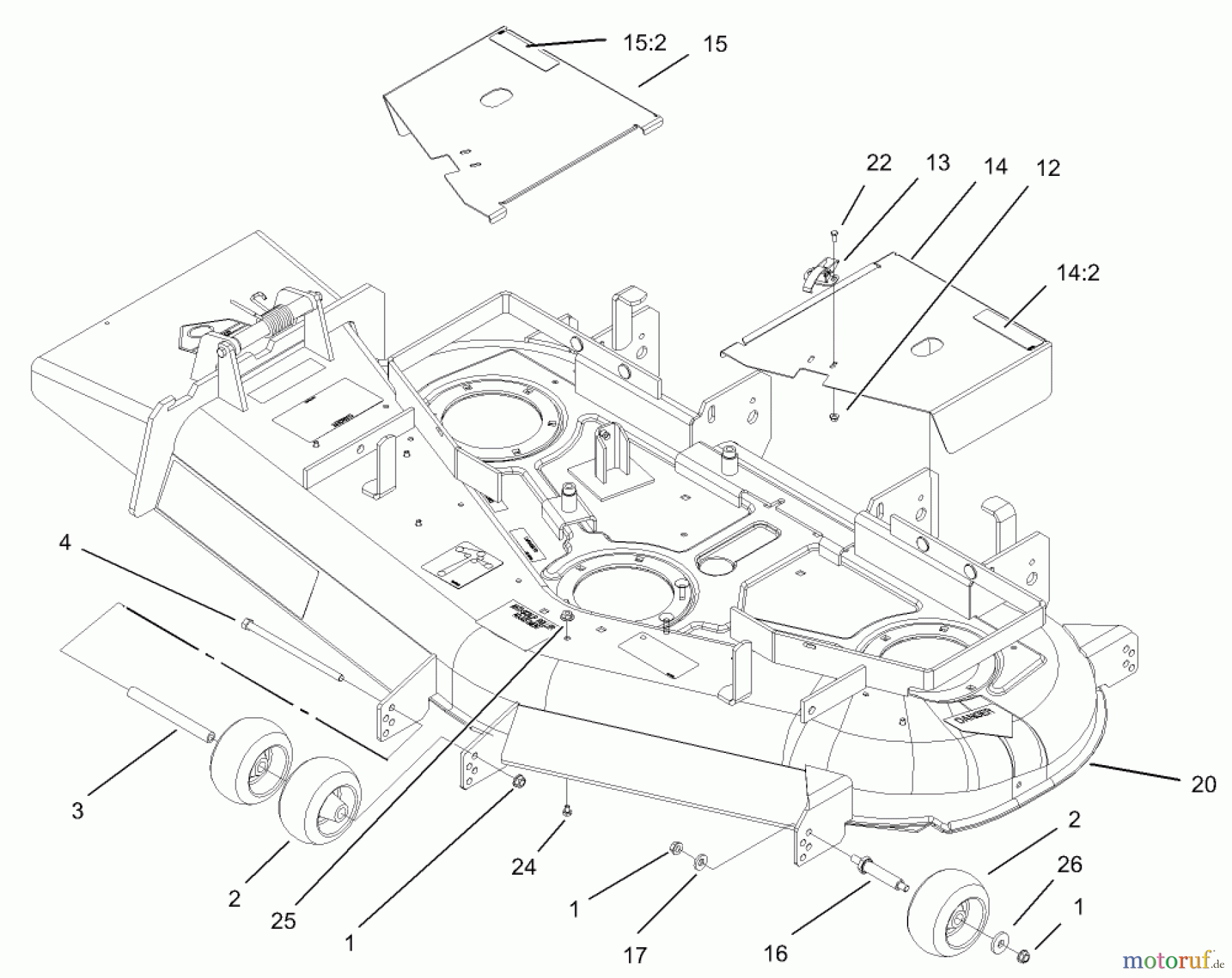  Zerto-Turn Mäher 74197 (Z153) - Toro Z Master Mower, 52