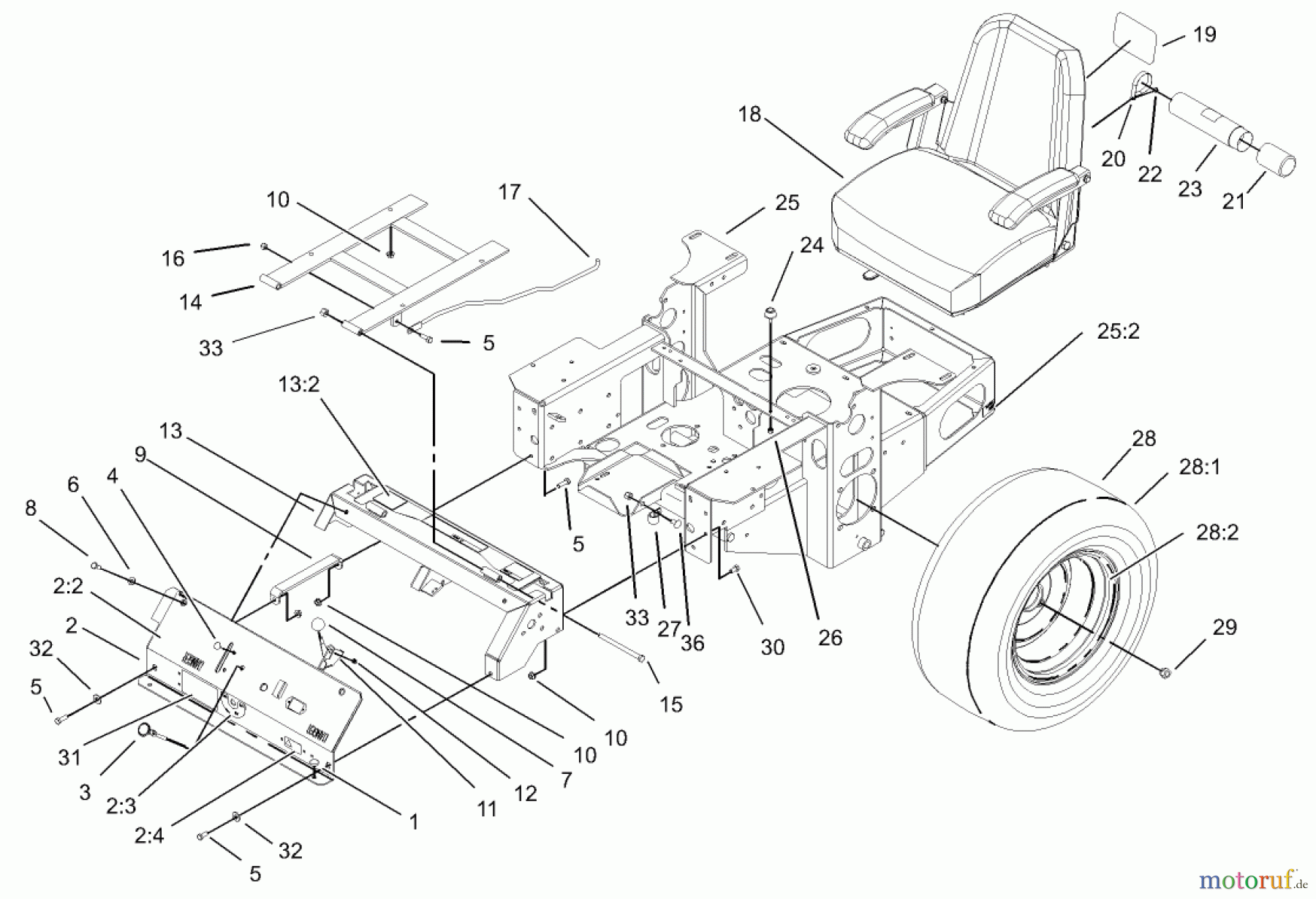  Zerto-Turn Mäher 74197 (Z153) - Toro Z Master Mower, 52