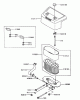Zerto-Turn Mäher 74198 (Z153) - Toro Z Master Mower, 52" SFS Side Discharge Deck (SN: 220000001 - 220000326) (2002) Listas de piezas de repuesto y dibujos AIR FILTER/MUFFLER ASSEMBLY KAWASAKI FH680V-CS10