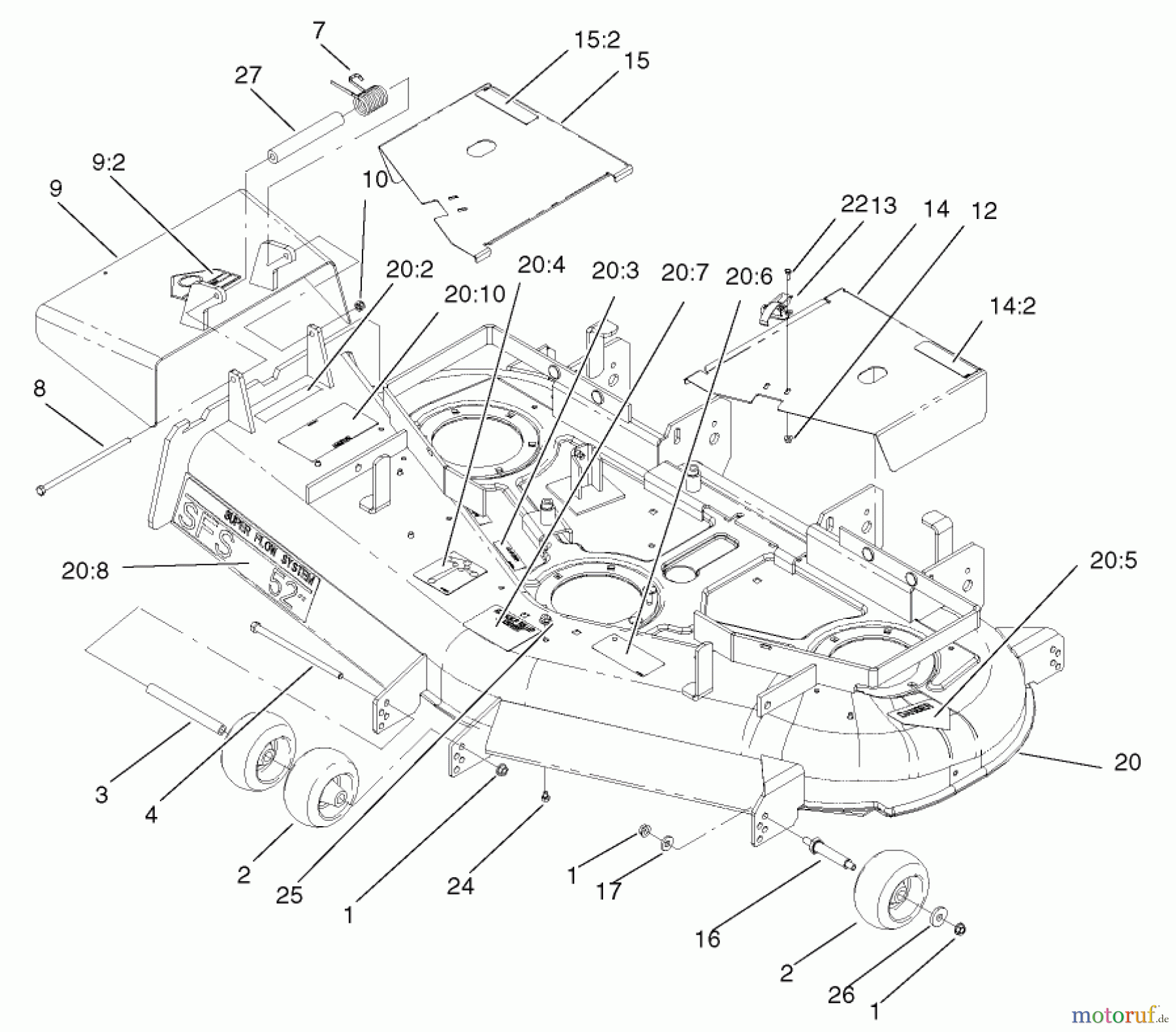  Zerto-Turn Mäher 74198 (Z153) - Toro Z Master Mower, 52