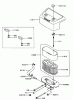 Zerto-Turn Mäher 74198 (Z153) - Toro Z Master Mower, 52" SFS Side Discharge Deck (SN: 220000327 - 220999999) (2002) Listas de piezas de repuesto y dibujos AIR FILTER/MUFFLER ASSEMBLY KAWASAKI FH680V-CS10
