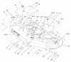 Zerto-Turn Mäher 74198 (Z153) - Toro Z Master Mower, 52" SFS Side Discharge Deck (SN: 220000327 - 220999999) (2002) Listas de piezas de repuesto y dibujos DECK ASSEMBLY