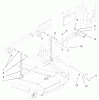 Zerto-Turn Mäher 74201 (Z255) - Toro Z Master Mower (SN: 890001 - 899999) (1998) Listas de piezas de repuesto y dibujos DECK MOUNTING