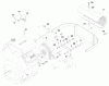 Zerto-Turn Mäher 74201 (Z255) - Toro Z Master Mower (SN: 890001 - 899999) (1998) Listas de piezas de repuesto y dibujos ENGINE, CLUTCH AND MUFFLER SHIELD