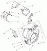 Zerto-Turn Mäher 74202 (Z253) - Toro Z Master Mower, 52" SFS Side Discharge Deck (SN: 994001 - 999999) (1999) Listas de piezas de repuesto y dibujos GROUP 6-BLOWER HOUSING & BAFFLES (CH22S 76513 KOHLER)