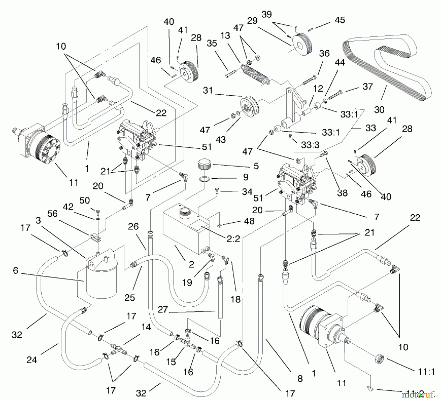  Zerto-Turn Mäher 74202 (Z253) - Toro Z Master Mower, 52