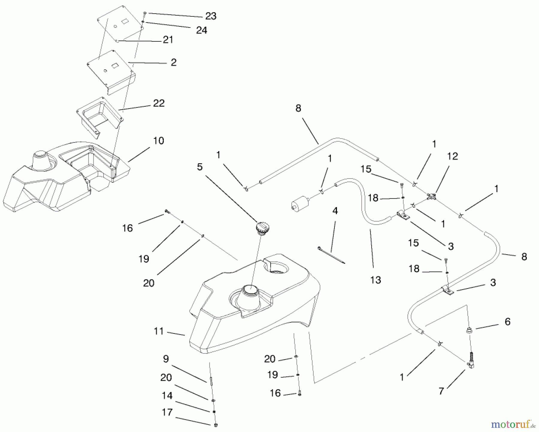  Zerto-Turn Mäher 74202 (Z253) - Toro Z Master Mower, 52