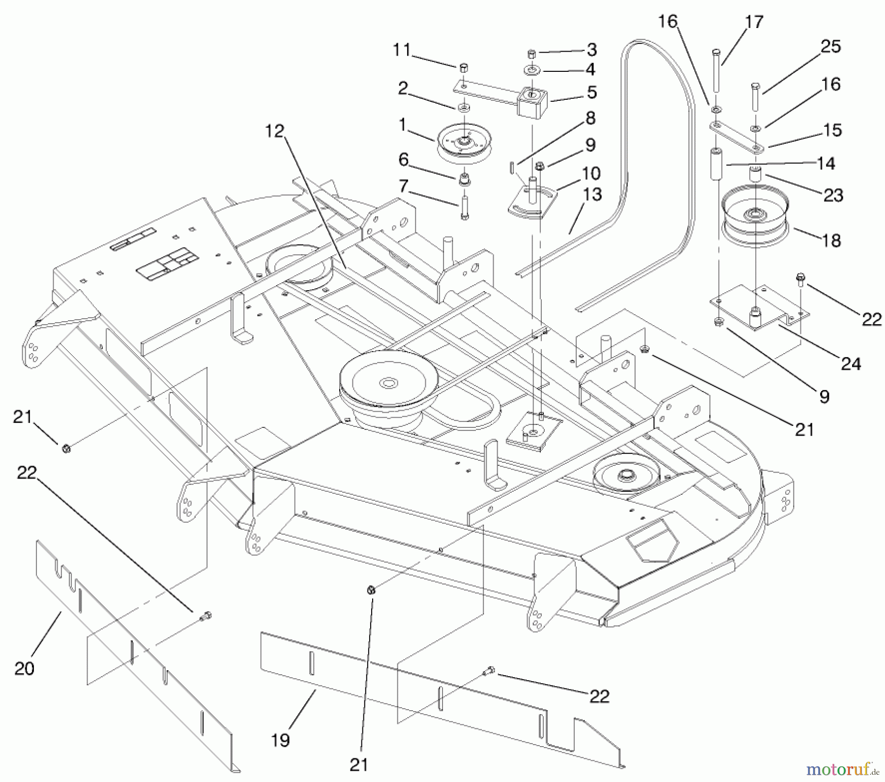  Zerto-Turn Mäher 74203 (Z255) - Toro Z Master Mower, 62