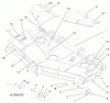 Zerto-Turn Mäher 74203 (Z255) - Toro Z Master Mower, 62" SFS Side Discharge Deck (SN: 990001 - 991999) (1999) Listas de piezas de repuesto y dibujos COVER AND ROLLER ASSEMBLY