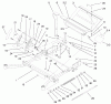 Zerto-Turn Mäher 74203 (Z255) - Toro Z Master Mower, 62" SFS Side Discharge Deck (SN: 990001 - 991999) (1999) Listas de piezas de repuesto y dibujos FRONT FRAME ASSEMBLY