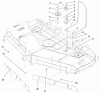 Zerto-Turn Mäher 74203 (Z255) - Toro Z Master Mower, 62" SFS Side Discharge Deck (SN: 992000 - 994000) (1999) Listas de piezas de repuesto y dibujos BAFFLE AND BELT ASSEMBLY