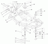 Zerto-Turn Mäher 74203 (Z255) - Toro Z Master Mower, 62" SFS Side Discharge Deck (SN: 992000 - 994000) (1999) Listas de piezas de repuesto y dibujos DEFLECTOR, SPINDLE AND PULLEY ASSEMBLY