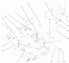 Zerto-Turn Mäher 74204 (Z255) - Toro Z Master Mower, 52" SFS Side Discharge Deck (SN: 990001 - 991999) (1999) Listas de piezas de repuesto y dibujos FRAME AND DECK ASSEMBLY