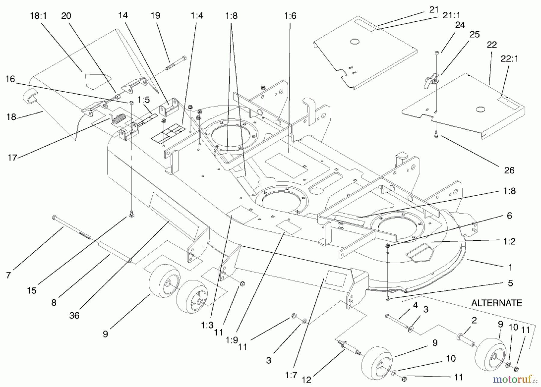  Zerto-Turn Mäher 74204 (Z255) - Toro Z Master Mower, 52