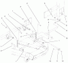 Zerto-Turn Mäher 74204 (Z255) - Toro Z Master Mower, 52" SFS Side Discharge Deck (SN: 992000 - 994000) (1999) Listas de piezas de repuesto y dibujos FRAME AND DECK ASSEMBLY