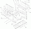 Zerto-Turn Mäher 74204 (Z255) - Toro Z Master Mower, 52" SFS Side Discharge Deck (SN: 992000 - 994000) (1999) Listas de piezas de repuesto y dibujos FRONT FRAME ASSEMBLY