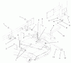 Zerto-Turn Mäher 74204 (Z255) - Toro Z Master Mower, 52" SFS Side Discharge Deck (SN: 994001 - 999999) (1999) Listas de piezas de repuesto y dibujos FRAME AND DECK ASSEMBLY