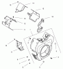 Zerto-Turn Mäher 74204 (Z255) - Toro Z Master Mower, 52" SFS Side Discharge Deck (SN: 994001 - 999999) (1999) Listas de piezas de repuesto y dibujos GROUP 6-BLOWER HOUSING & BAFFLES (CH25S 68606 KOHLER)