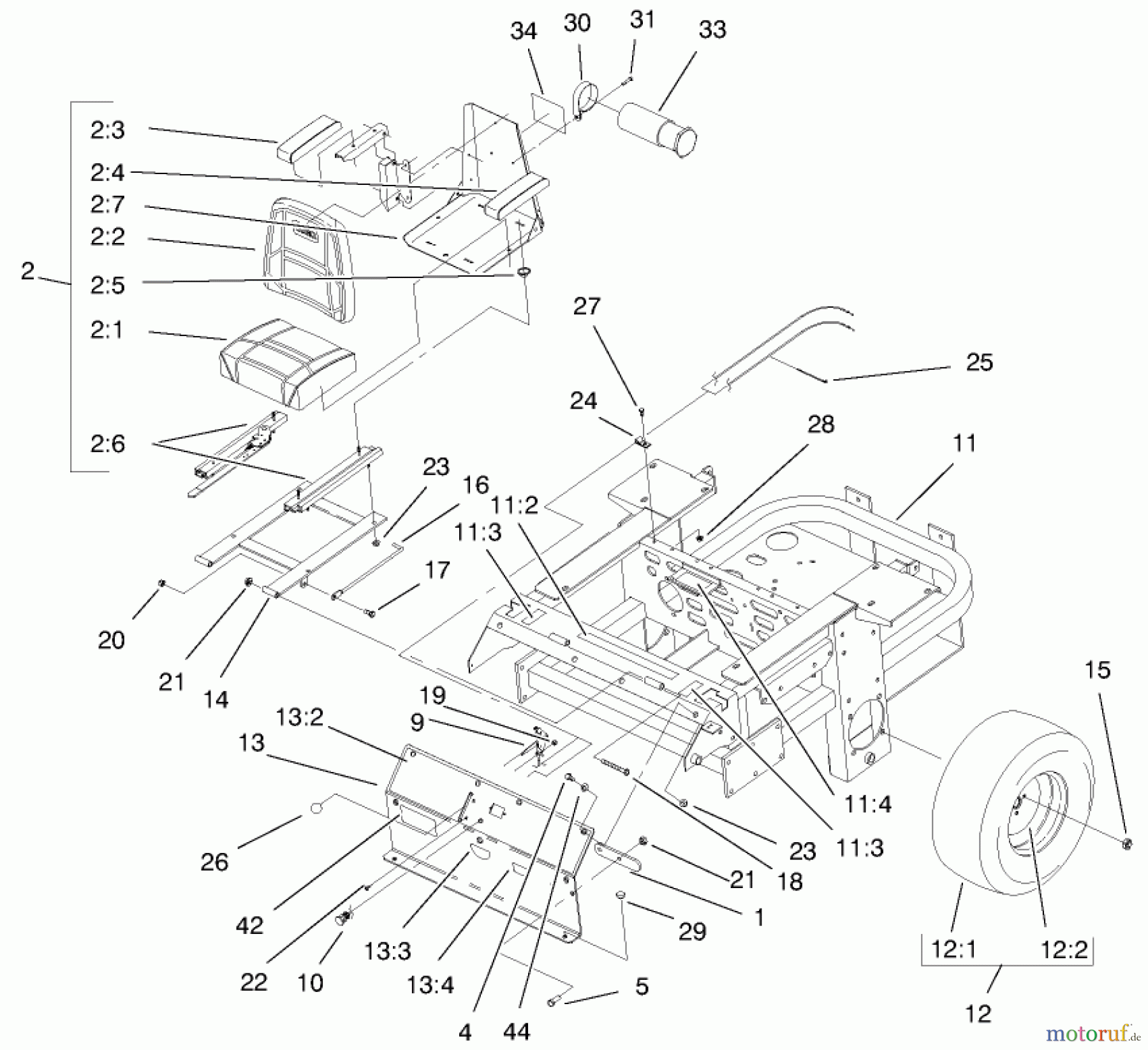  Zerto-Turn Mäher 74204 (Z255) - Toro Z Master Mower, 52