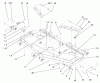 Zerto-Turn Mäher 74205 (Z255) - Toro Z Master Mower, 72" SFS Side Discharge Deck (SN: 200000001 - 200999999) (2000) Listas de piezas de repuesto y dibujos COVER AND ROLLERS ASSEMBLY