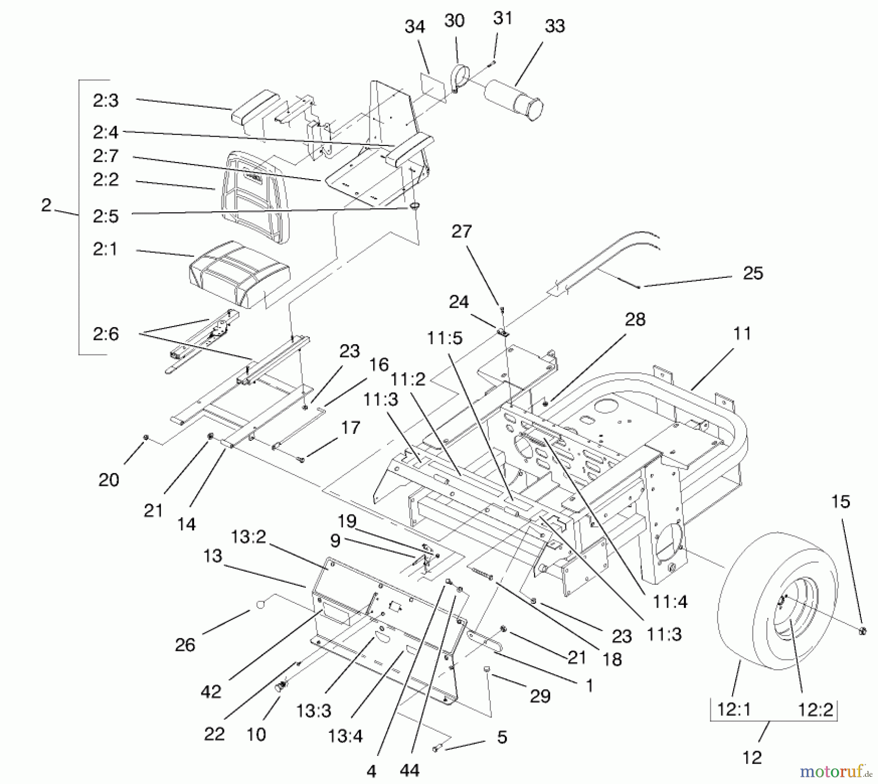  Zerto-Turn Mäher 74205 (Z255) - Toro Z Master Mower, 72