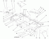 Zerto-Turn Mäher 74205 (Z255) - Toro Z Master Mower, 72" SFS Side Discharge Deck (SN: 990001 - 999999) (1999) Listas de piezas de repuesto y dibujos COVER AND ROLLERS ASSEMBLY