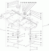 Zerto-Turn Mäher 74205 (Z255) - Toro Z Master Mower, 72" SFS Side Discharge Deck (SN: 990001 - 999999) (1999) Listas de piezas de repuesto y dibujos DEFLECTOR, SPINDLE AND PULLEY ASSEMBLY