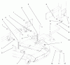 Zerto-Turn Mäher 74205 (Z255) - Toro Z Master Mower, 72" SFS Side Discharge Deck (SN: 990001 - 999999) (1999) Listas de piezas de repuesto y dibujos FRAME AND DECK ASSEMBLY